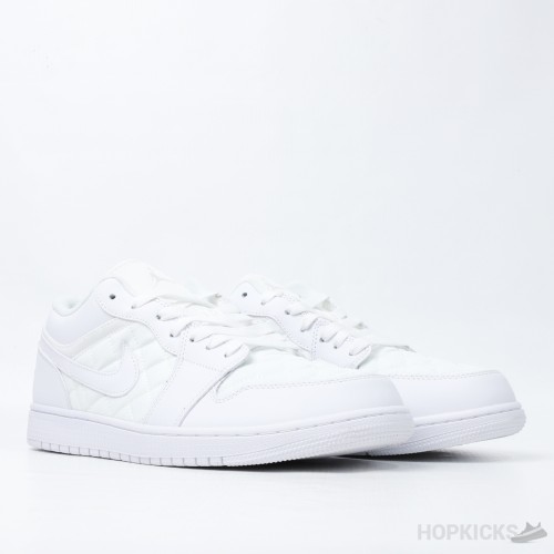 Air Jordan 1 Low Quilted White (Premium Plus Batch)