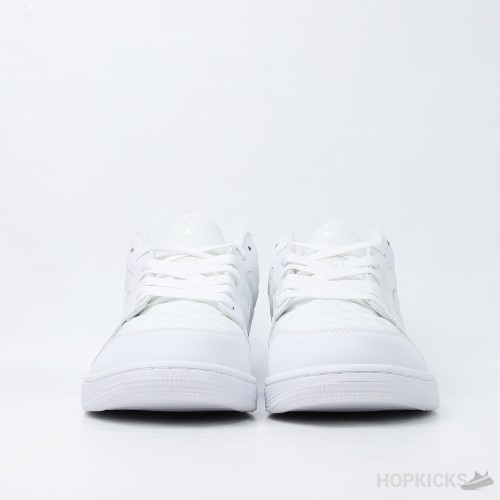 Air Jordan 1 Low Quilted White (Premium Plus Batch)