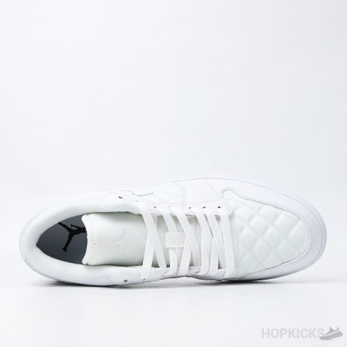 Air Jordan 1 Low Quilted White (Premium Plus Batch)