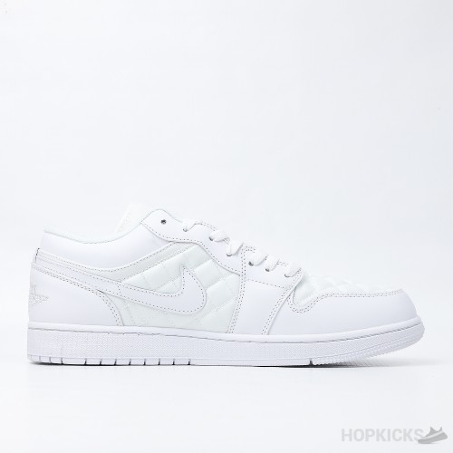 Air Jordan 1 Low Quilted White (Premium Plus Batch)