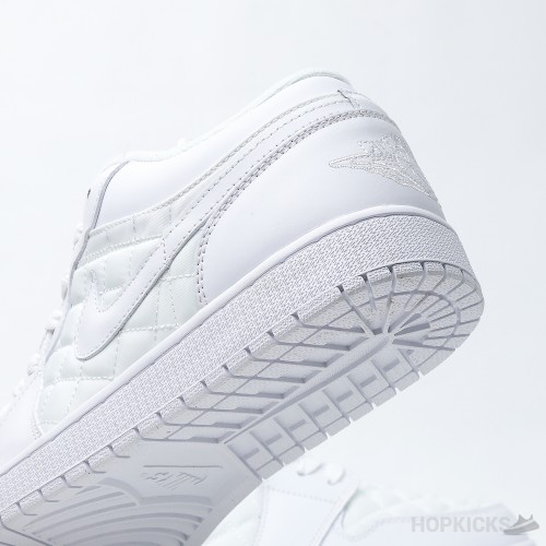 Air Jordan 1 Low Quilted White (Premium Plus Batch)