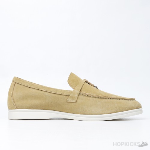 Loro Piana Summer Charms Walk Suede Loafer (Dot Perfect)