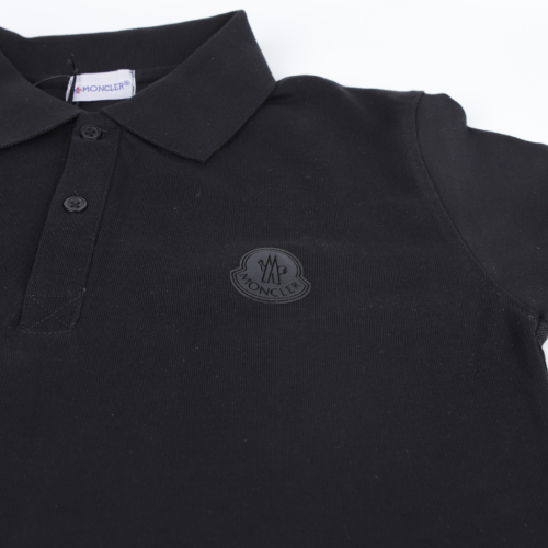 Moncler Logo-Patch Cotton Polo T-Shirt