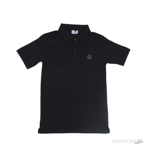 Moncler Logo-Patch Cotton Polo T-Shirt