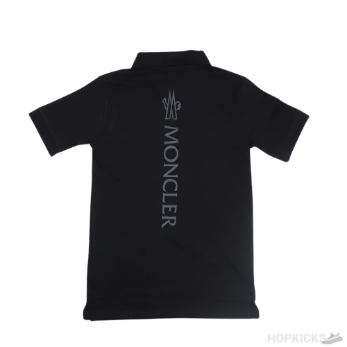 Moncler Logo-Patch Cotton Polo T-Shirt