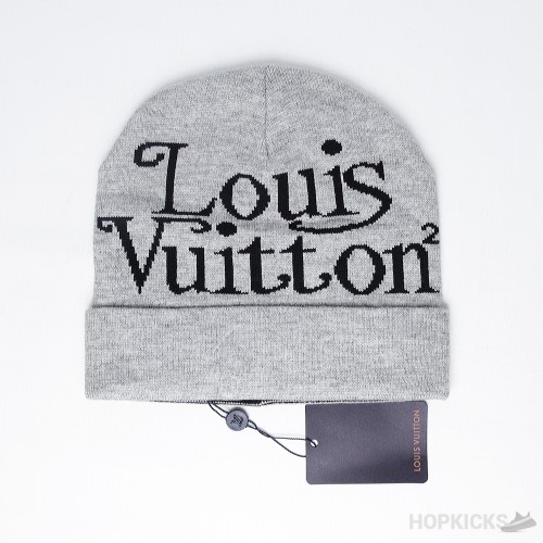 Louis Vuitton Print Beanie Grey