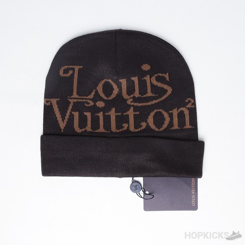 Louis Vuitton Print Beanie Chocolate