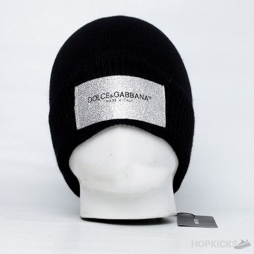 D&GG Shiny Logo Beanie Black