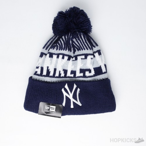 NY Yankees Black Grey with Pom Pom