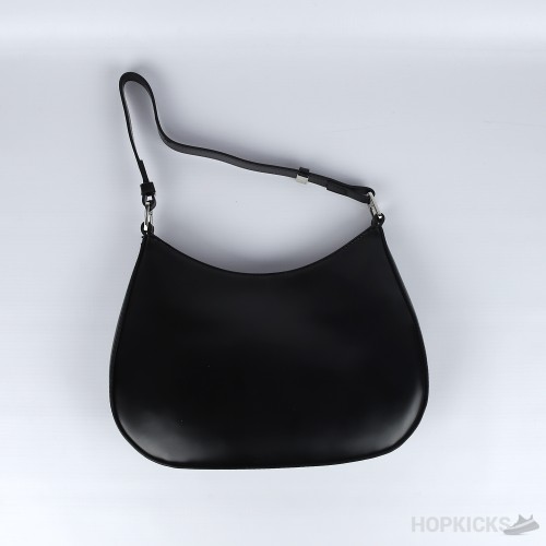 Prada Cleo brushed leather shoulder bag (Black)