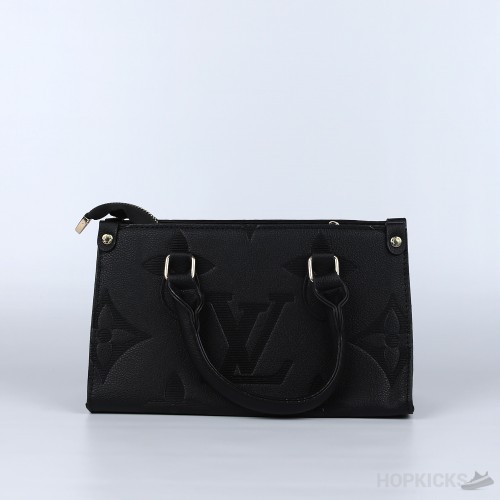 LV Black Leather Hand Bag