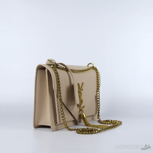 YSL Beige Uptown Chair Wallet