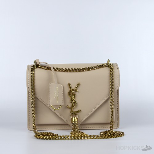 YSL Beige Uptown Chair Wallet