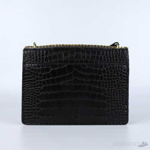 YSL Black Uptown Chair Wallet