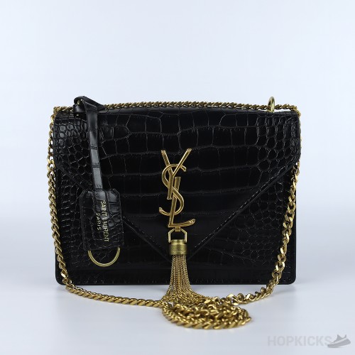 YSL Black Uptown Chair Wallet