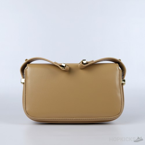 Prada Emblème Saffiano Beige Shoulder Bag