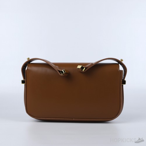 Prada Emblème Saffiano Brown Shoulder Bag