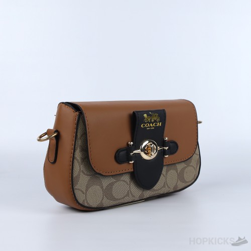 COACH Brie Shoulder Bag (Brown)