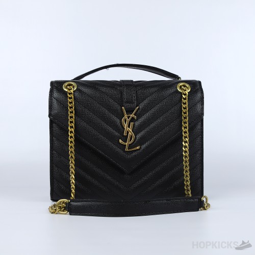 YSL Gold Logo Envelope Chain Shoulder Bag