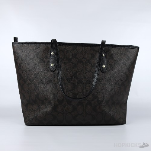 Coach Dark Brown Tote Bag