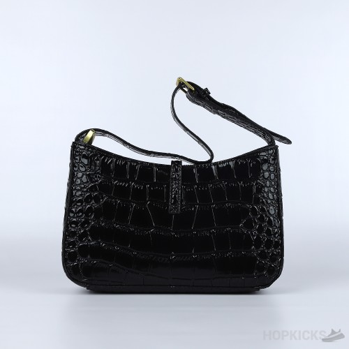 YSL Crocodile Texture Hobo Bag