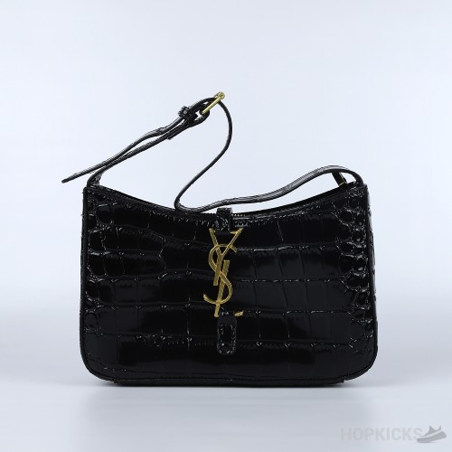 YSL Crocodile Texture Hobo Bag