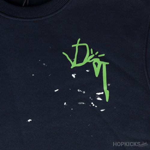 Dior x Cactus Jack Oversized Sweatshirt Navy