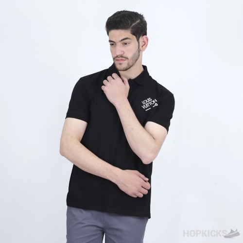 LV Black Polo Shirt