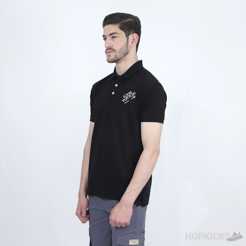 LV Black Polo Shirt