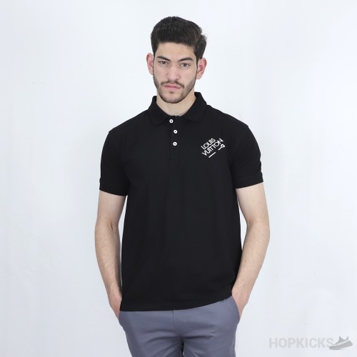 LV Black Polo Shirt