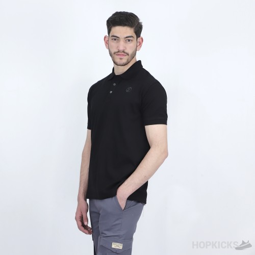 LV Plain Black Polo Shirt