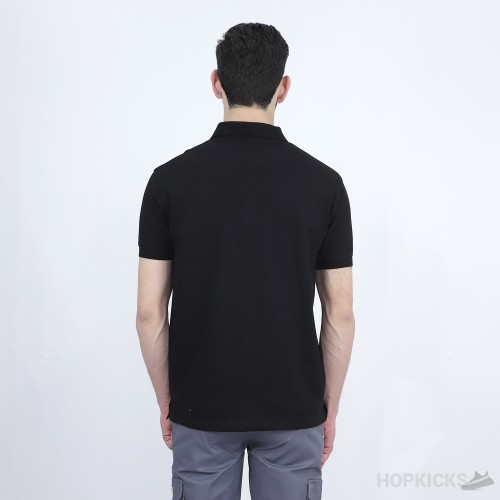 LV Plain Black Polo Shirt