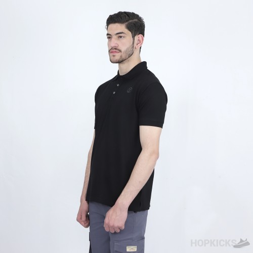 LV Plain Black Polo Shirt