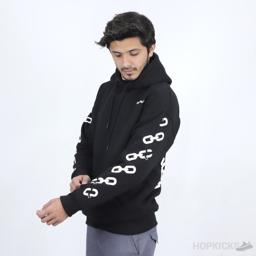 Off-White Chain Link Arrows Motif Drop Shoulder Hoodie