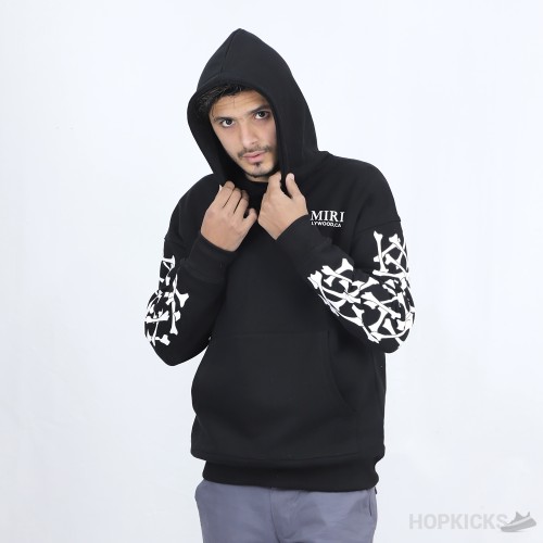 Amiri Bones Stacked Lyocell Hoodie