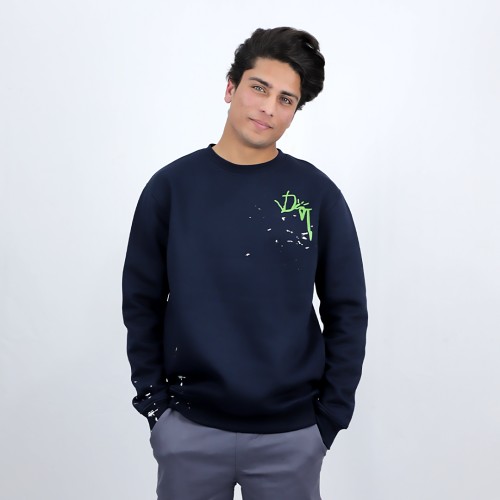 Dior x Cactus Jack Oversized Sweatshirt Navy