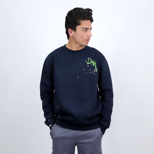 Dior x Cactus Jack Oversized Sweatshirt Navy