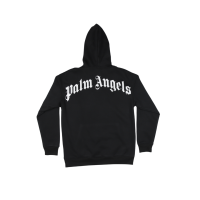 Palm Angels Logo-Print Cotton Hoodie