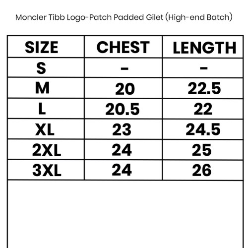 Moncler Tibb Logo-Patch Padded Gilet (High-end-Batch)