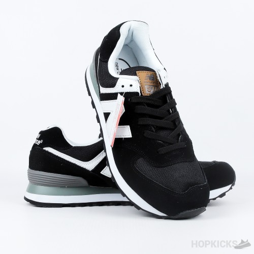 New Balance 574 Black Grey White (Premium Batch)