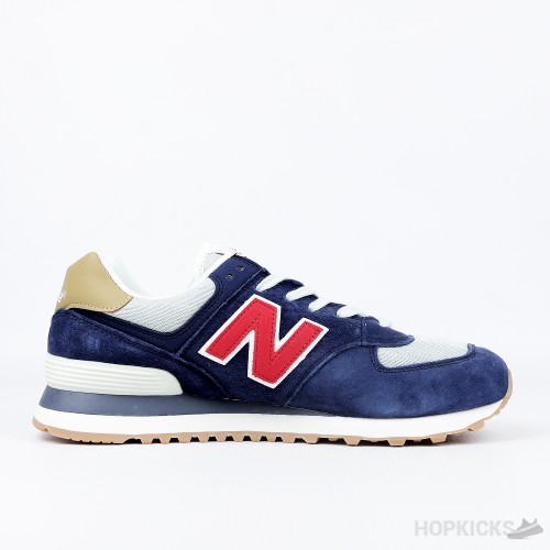 New Balance 574 Dark Blue Red (Premium Batch)