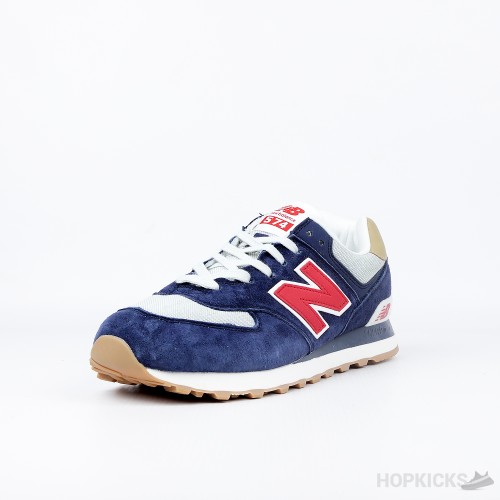 New Balance 574 Dark Blue Red (Premium Batch)