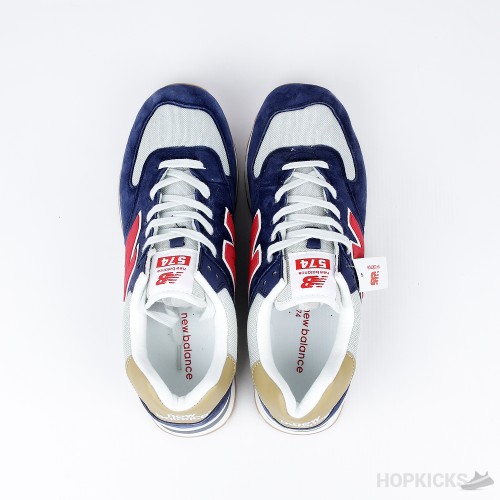 New Balance 574 Dark Blue Red (Premium Batch)