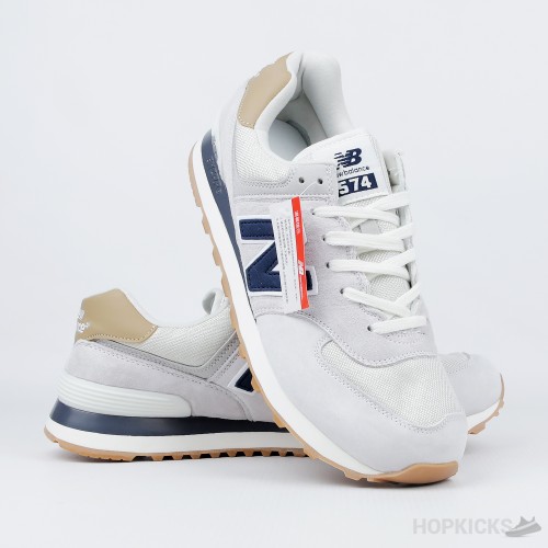 New Balance 574 White Black (Premium Batch)