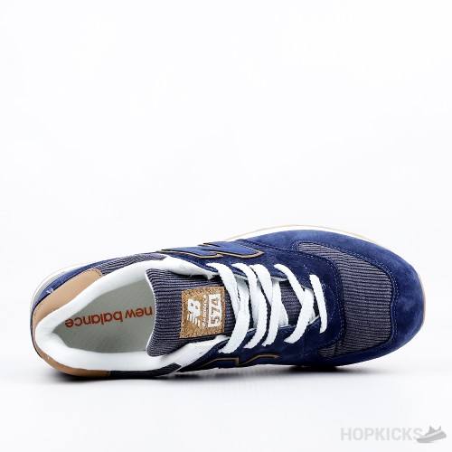 New Balance 574 Dark Blue Orange (Premium Batch)