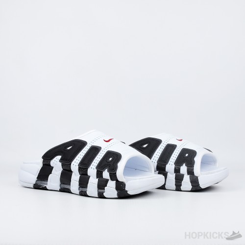 Nike Air More Uptempo Slide White Varsity Red (Premium Batch)