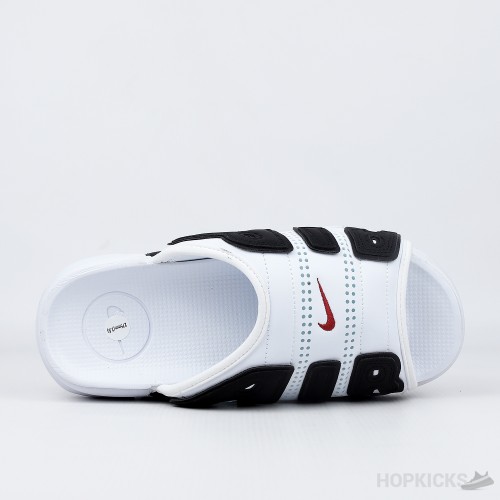 Nike Air More Uptempo Slide White Varsity Red (Premium Batch)