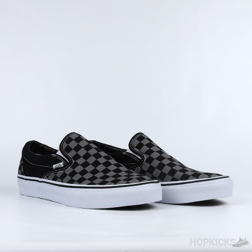 Vans Black Grey Slipons (Premium Batch)