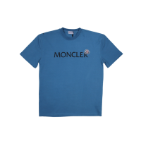 Moncler Patch Logo T-Shirt Blue
