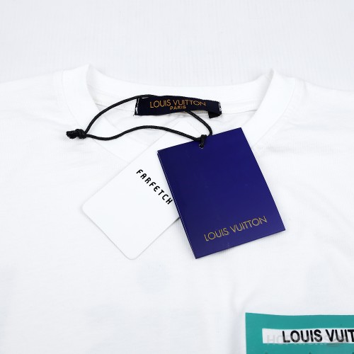 Louis Vuitton Print Green White T-shirt